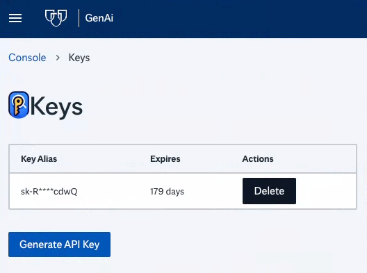 Generate Key